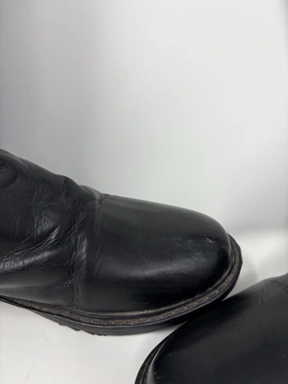 TuffRider kids dress boots 4 black leather riding equestrian